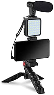 Kit de video Para Teléfono Celular Con Micrófono y Luz LED